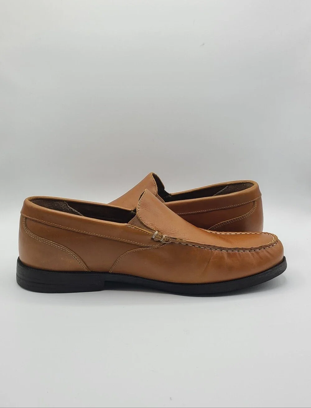 Rockport Tan Leather Slip-on Loafers 11 Wide